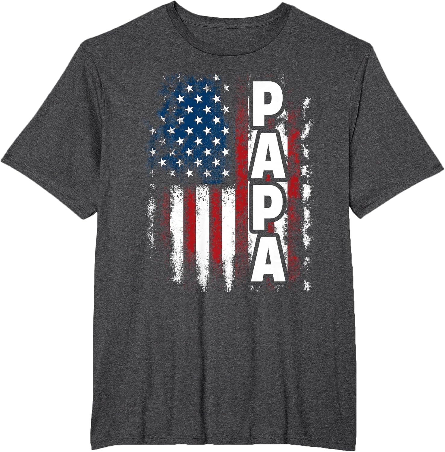 Papa American Flag Fathers Day from Grandkids Son Daughter