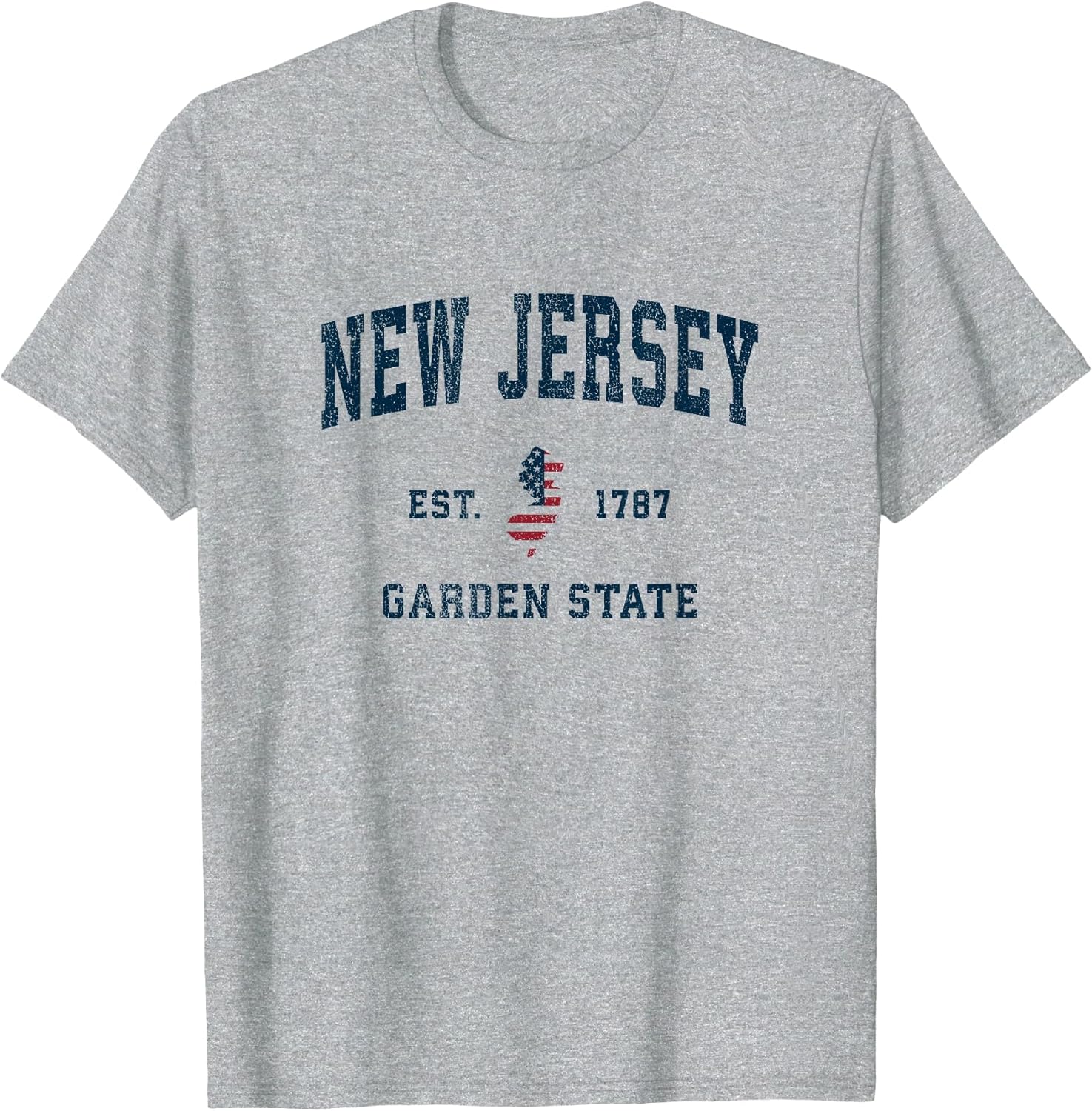 New Jersey Vintage American Flag USA Sports Design
