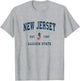 New Jersey Vintage American Flag USA Sports Design
