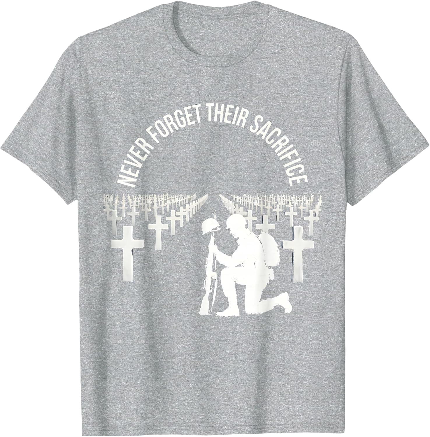 Never Forget Their Sacrifice Memorial Day Design