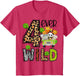 Kids Four Ever Wild 4 Year Old 4th Birthday Young Safari Zoo Bday