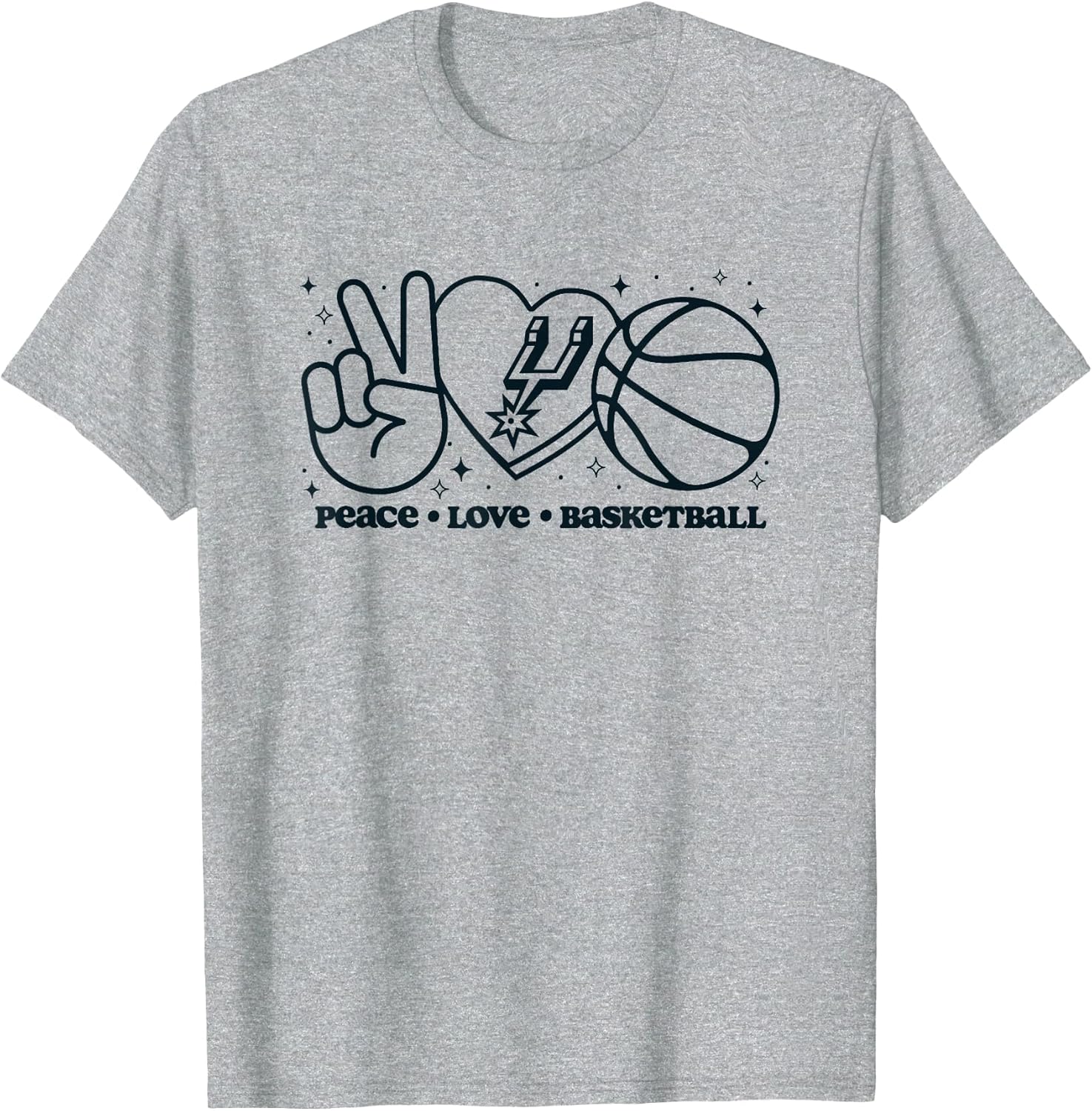 NBA San Antonio Spurs Peace Love Basketball