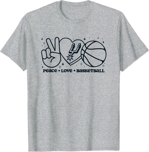 NBA San Antonio Spurs Peace Love Basketball