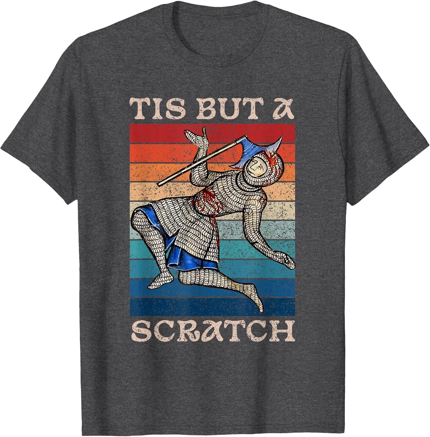 Tis But a Scratch Funny Medieval Knight Humor Joke