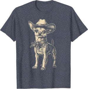 Chihuahua Wearing Cowboy Hat Funny Western Dog Mom Dad