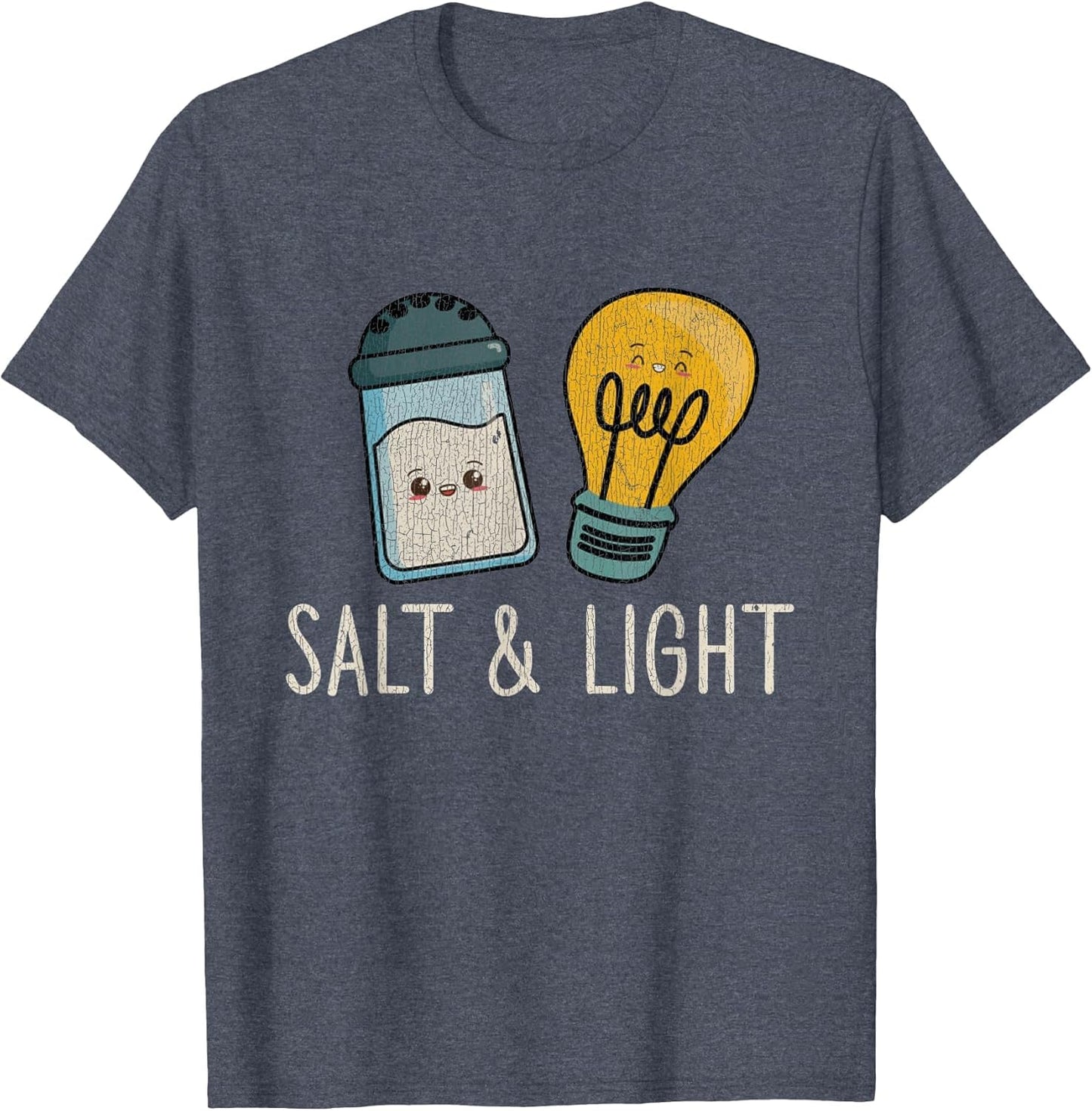 Vintage Cute Salt Light Bible Verse Matthew Proud Christian