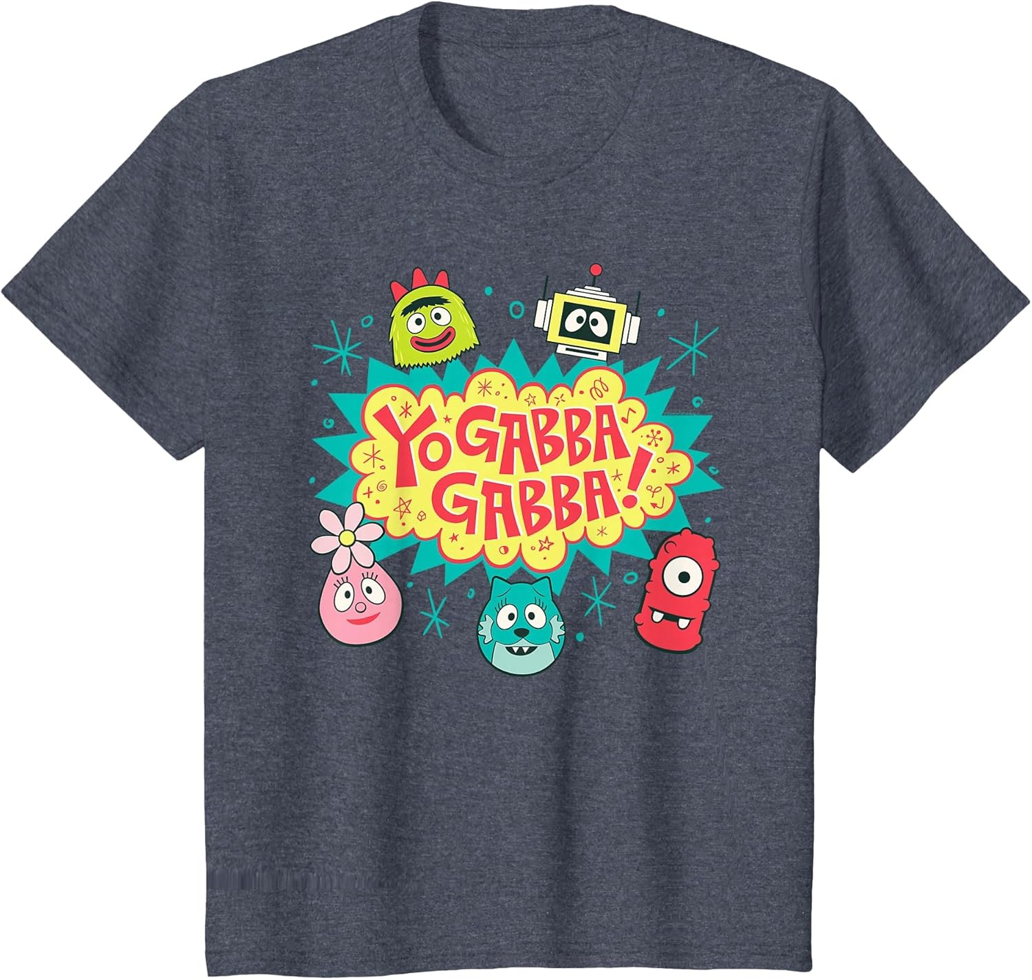 Yo Gabba Gabba! Logo with Character Heads TV Show
