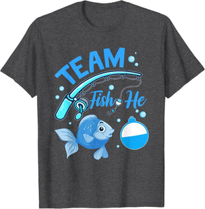 Team Fish He Fishing Gender Reveal Party Announcemen
