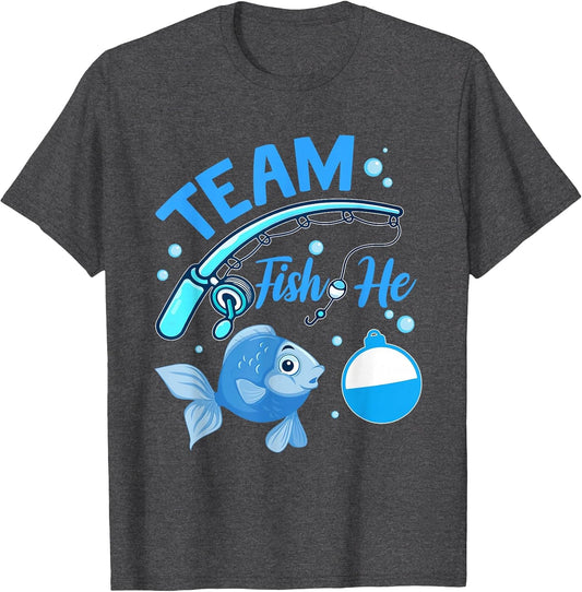 Team Fish He Fishing Gender Reveal Party Announcemen