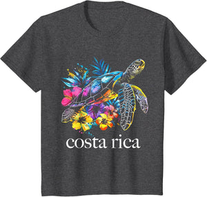 Costa Rica Sea Turtle Flowers Diving Surfer Souvenir