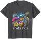 Costa Rica Sea Turtle Flowers Diving Surfer Souvenir