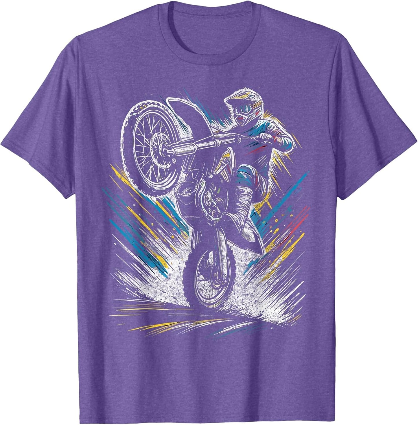 Dirt Bike Rider Motorcycle Retro Motocross