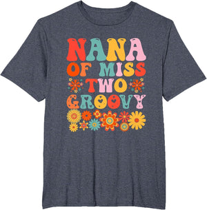 Nana Second Birthday Two Groovy 2nd Bday Matching Family