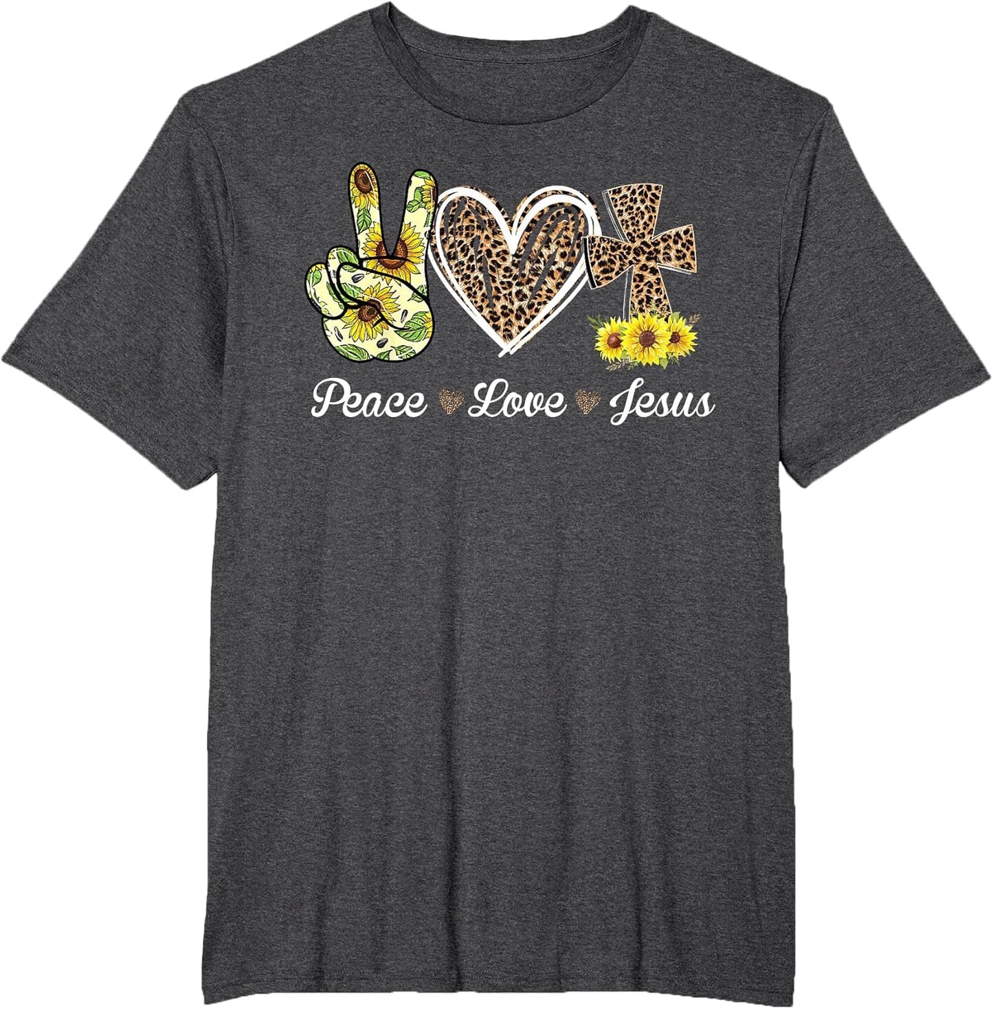 Leopard Peace Love Jesus Lovers Christ Cross Hippie