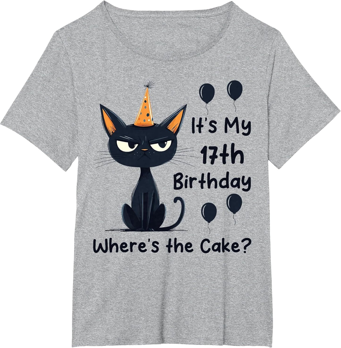 It's My 17th Birthday Funny 17 Years Old Cat Lover Sarcastic