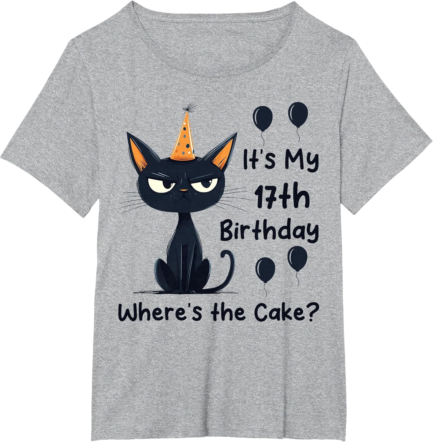 It's My 17th Birthday Funny 17 Years Old Cat Lover Sarcastic