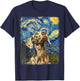 Weimaraner Dog Starry Night Painting
