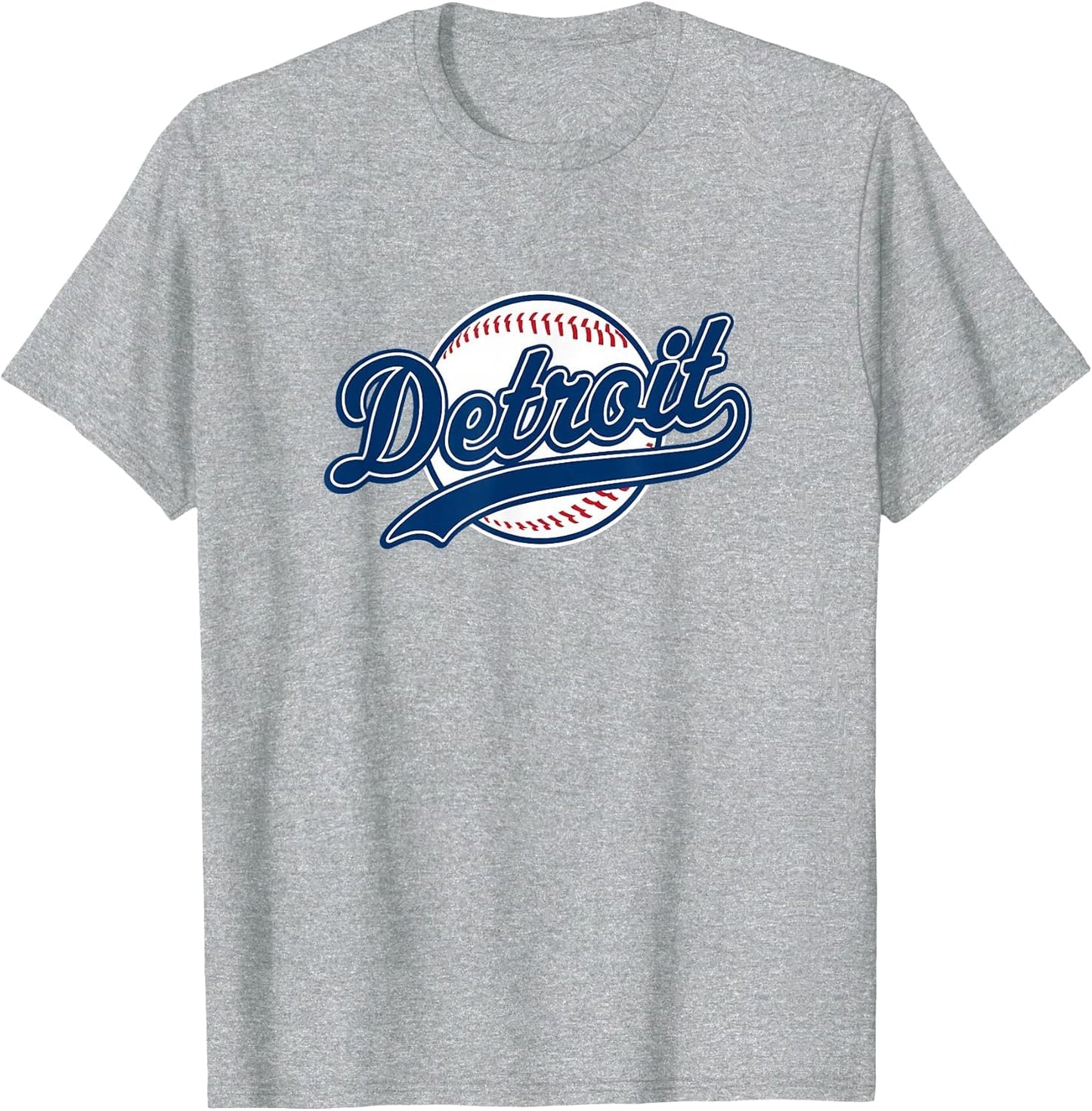 Detroit Vintage Baseball Throwback Retro Design