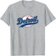 Detroit Vintage Baseball Throwback Retro Design