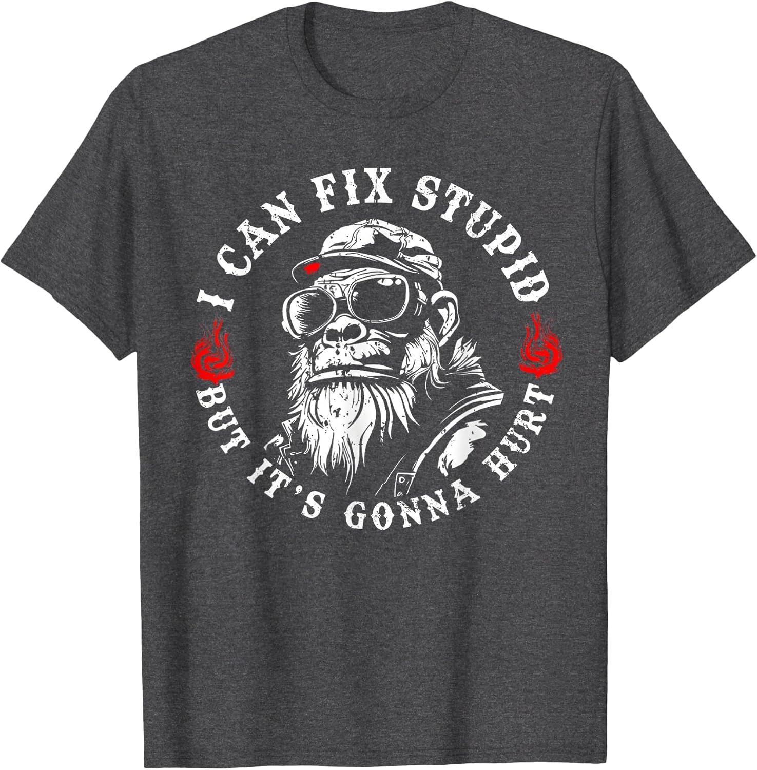 I Can Fix Stupid But It's Gonna Hurt Monkey Vintage Funny