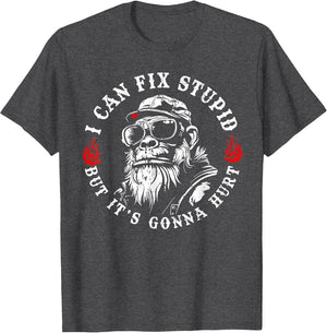 I Can Fix Stupid But It's Gonna Hurt Monkey Vintage Funny