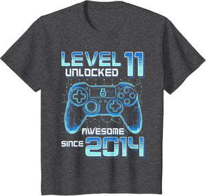 Level 11 Unlocked Video Game Party 11th Birthday Gamer Boys