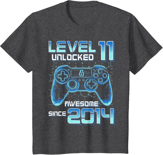 Level 11 Unlocked Video Game Party 11th Birthday Gamer Boys