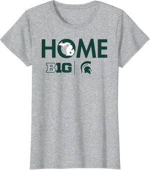 Michigan State Spartans Big 10 Home Gray Officially Licensed