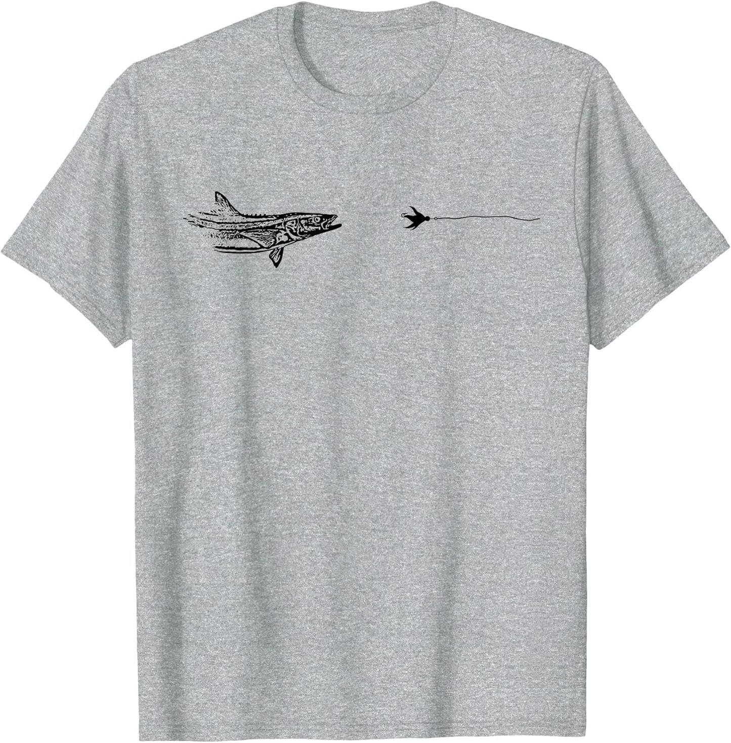 Graphic Fly Fishing Hook Line - Fish Cobia