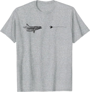 Graphic Fly Fishing Hook Line - Fish Cobia