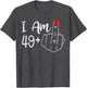 I Am 49 Plus 1 Middle Finger Funny 50th Birthday Women