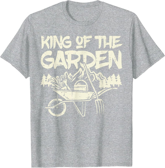 King of The Garden Cool Gardening Gardener Grandpa Dad Men