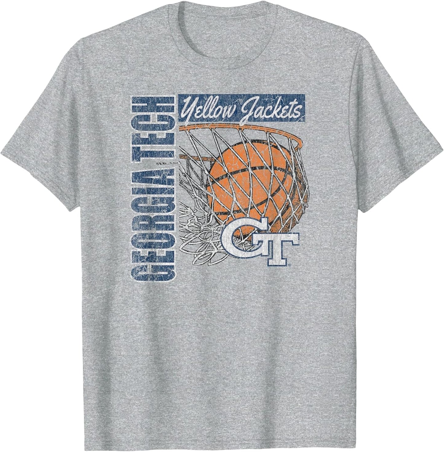 Georgia Tech Yellow Jackets Vintage Basketball 90's Gray