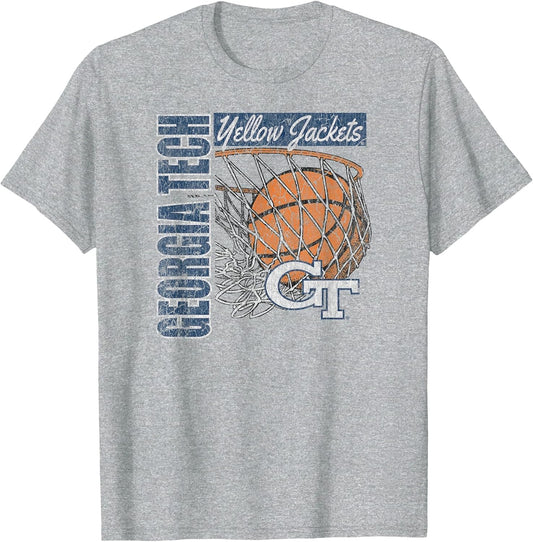Georgia Tech Yellow Jackets Vintage Basketball 90's Gray