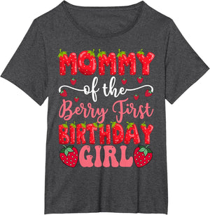 Mommy of The Berry First Birthday Girl Strawberry Lover