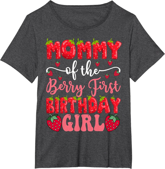 Mommy of The Berry First Birthday Girl Strawberry Lover