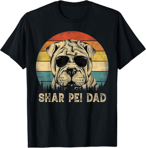 Vintage Shar Pei Dad Dog Lovers Father's Day