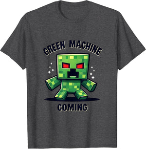 Green Machine Coming Bold Graphic Design