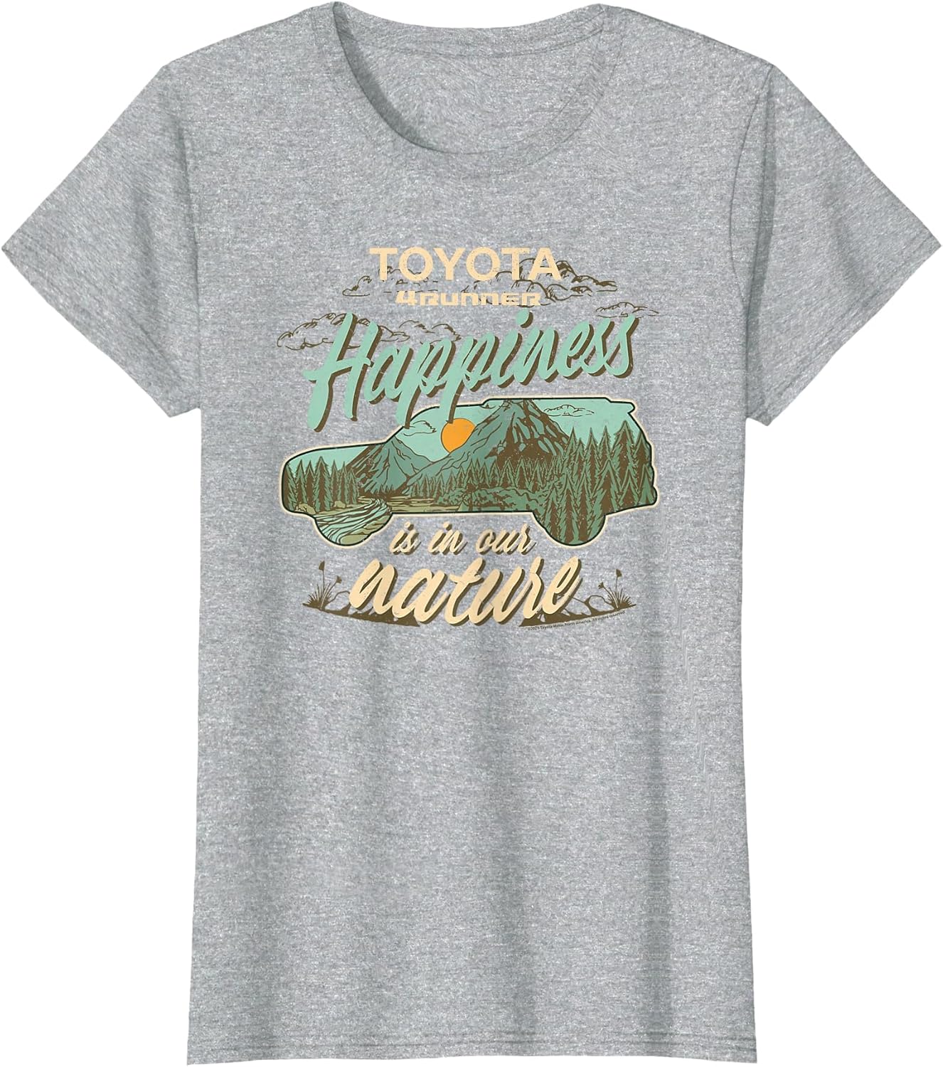 Toyota 4 Runner Happiness in The Nature Retro Chest Logo