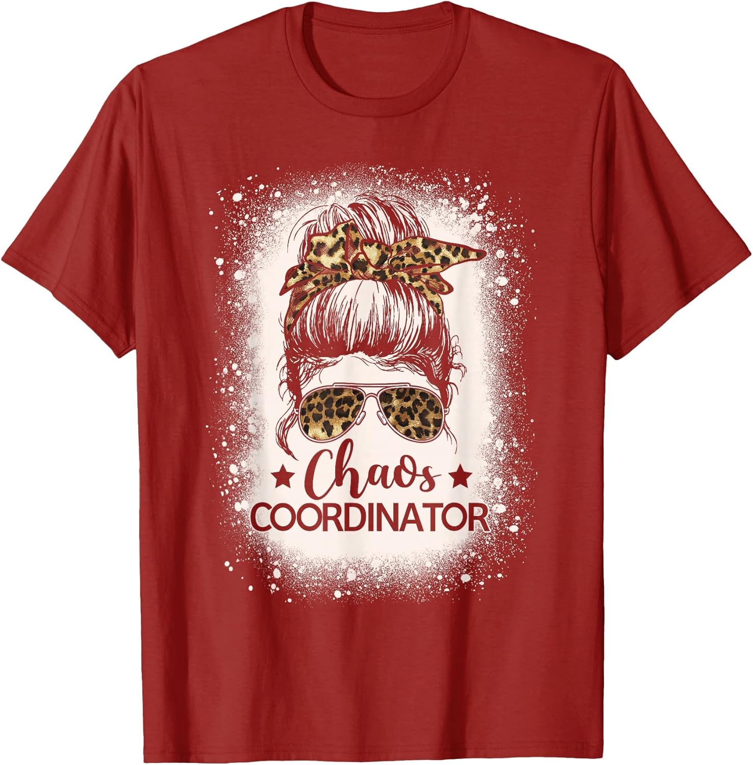 Chaos Coordinator Leopard Messy Bun Bleached Girls Women