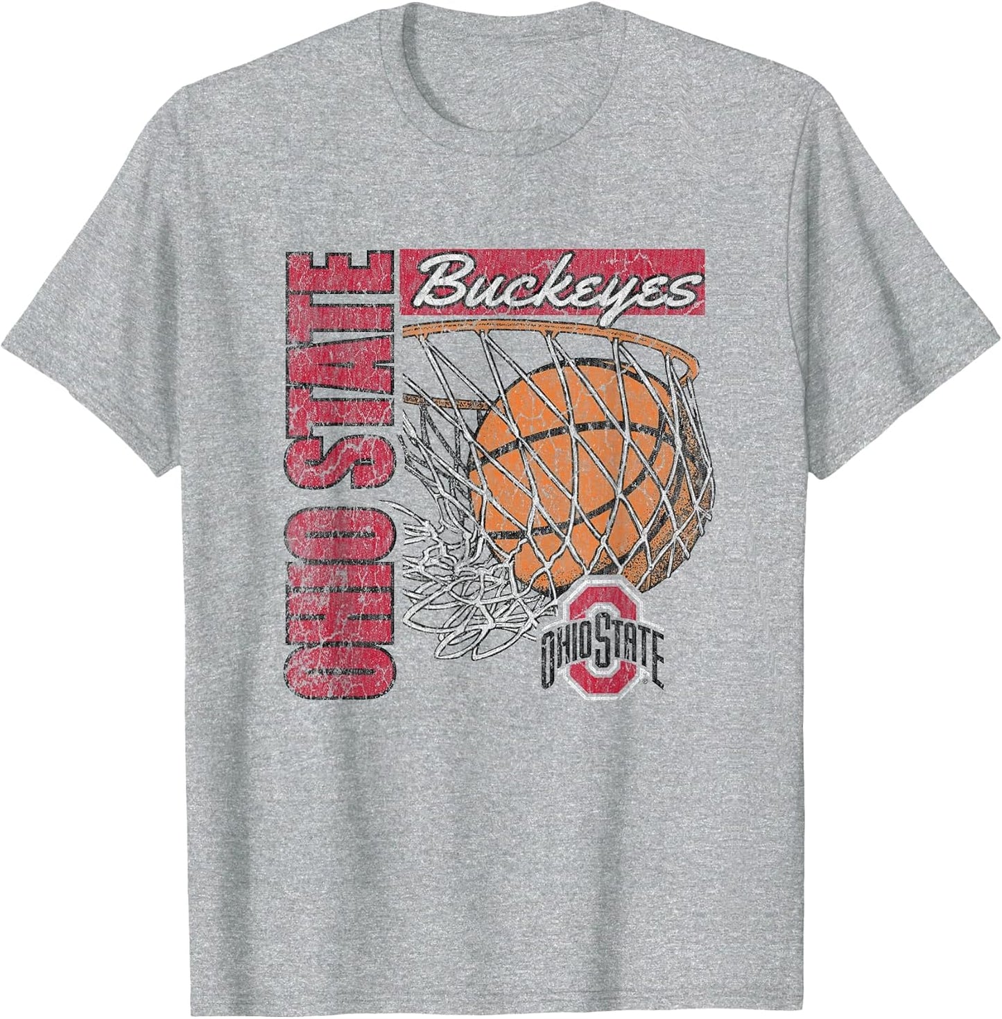 Ohio State Buckeyes Vintage Basketball 90's Gray