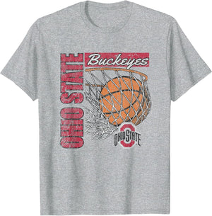 Ohio State Buckeyes Vintage Basketball 90's Gray