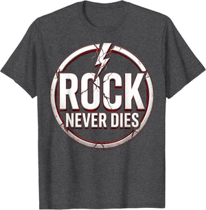 Rock Never Dies Bold Rock Band Graphic Design