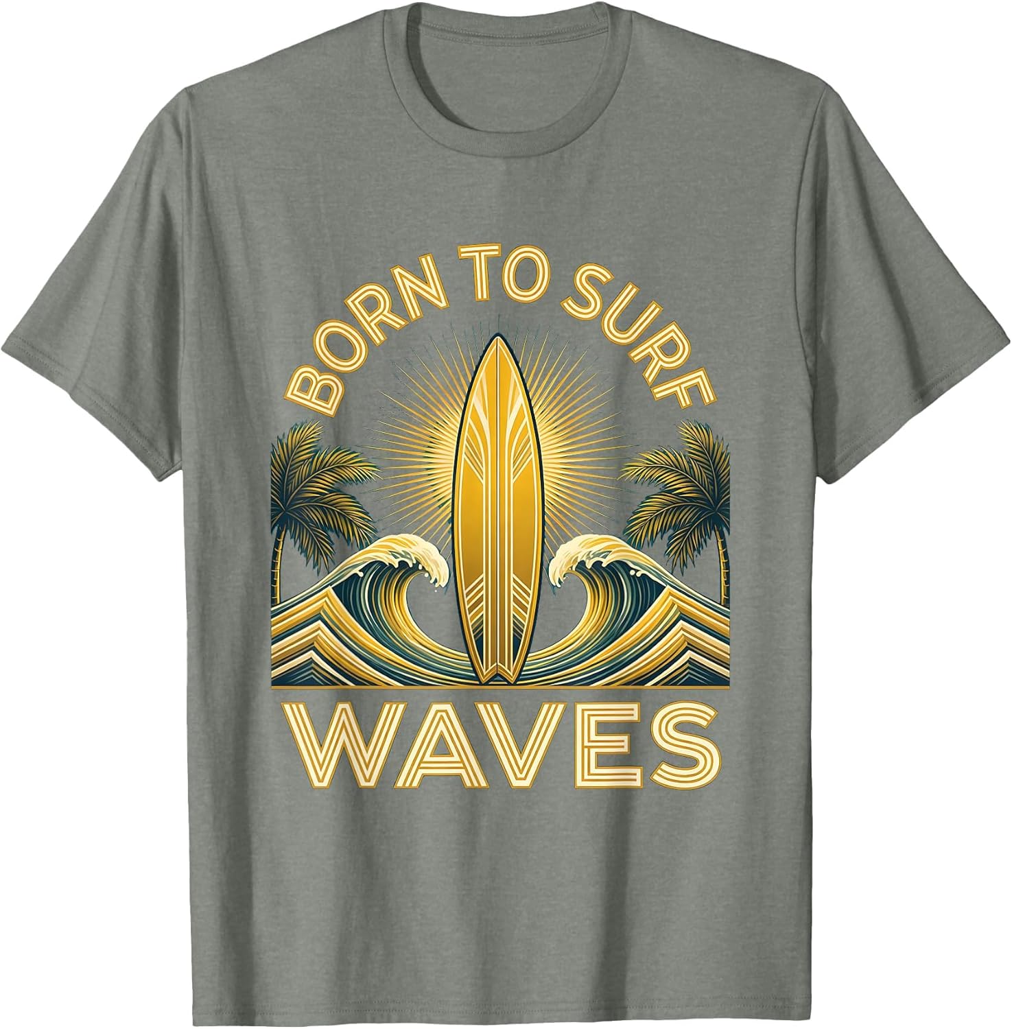 Born to Surf Waves Kids Hawaiian Boys Design