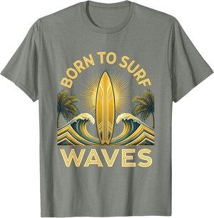Born to Surf Waves Kids Hawaiian Boys Design