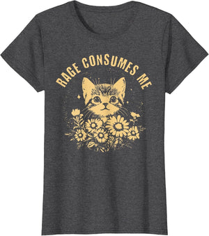 Rage Consumes Me Cute Cat Meme