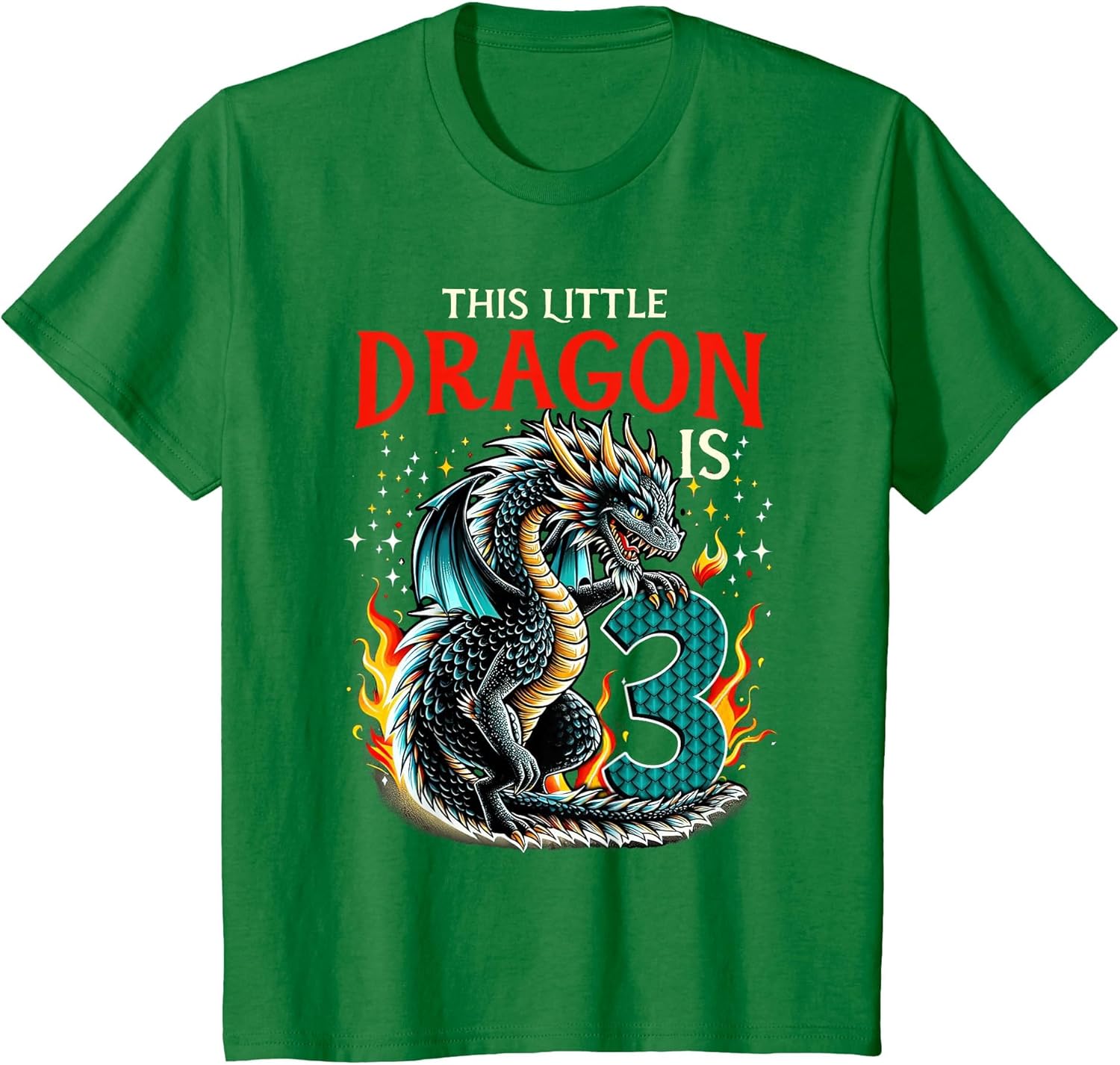 Turning 3 Year Old Birthday Boy Dragon 3rd Bday Girl