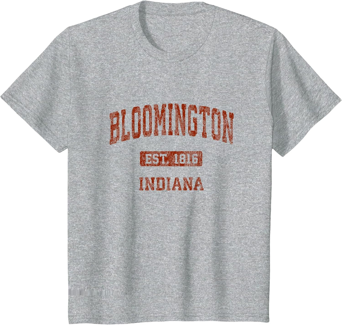 Bloomington Indiana in Vintage Athletic Sports Design