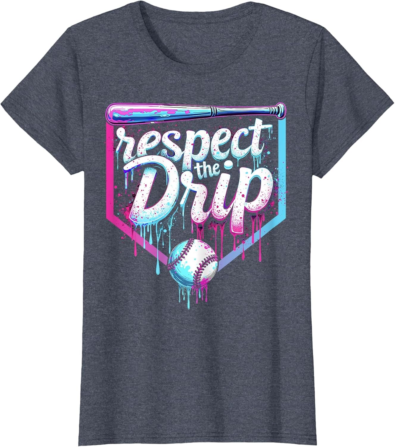 Baseball Drip Boys Ice Cream Respect The Drip Players & Fans