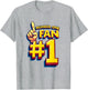 Number One Fan Proud Supporter Graphic Design